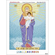 Схема для вышивки бисером иконы "Божия Матерь Благодатное небо" (Схема или набор)
